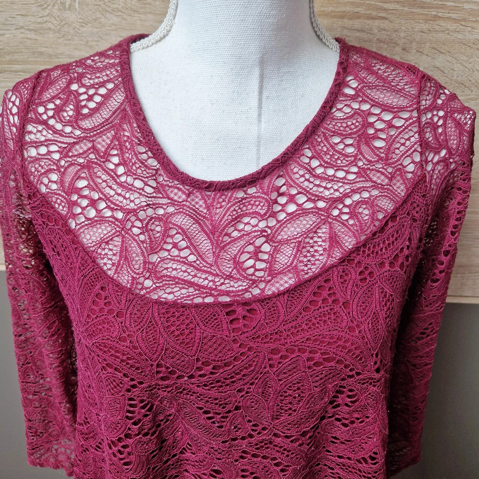 Blouse met kant – photo 2